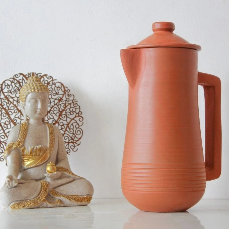 Rivaayat Collection - Water Jug Plain Terracotta